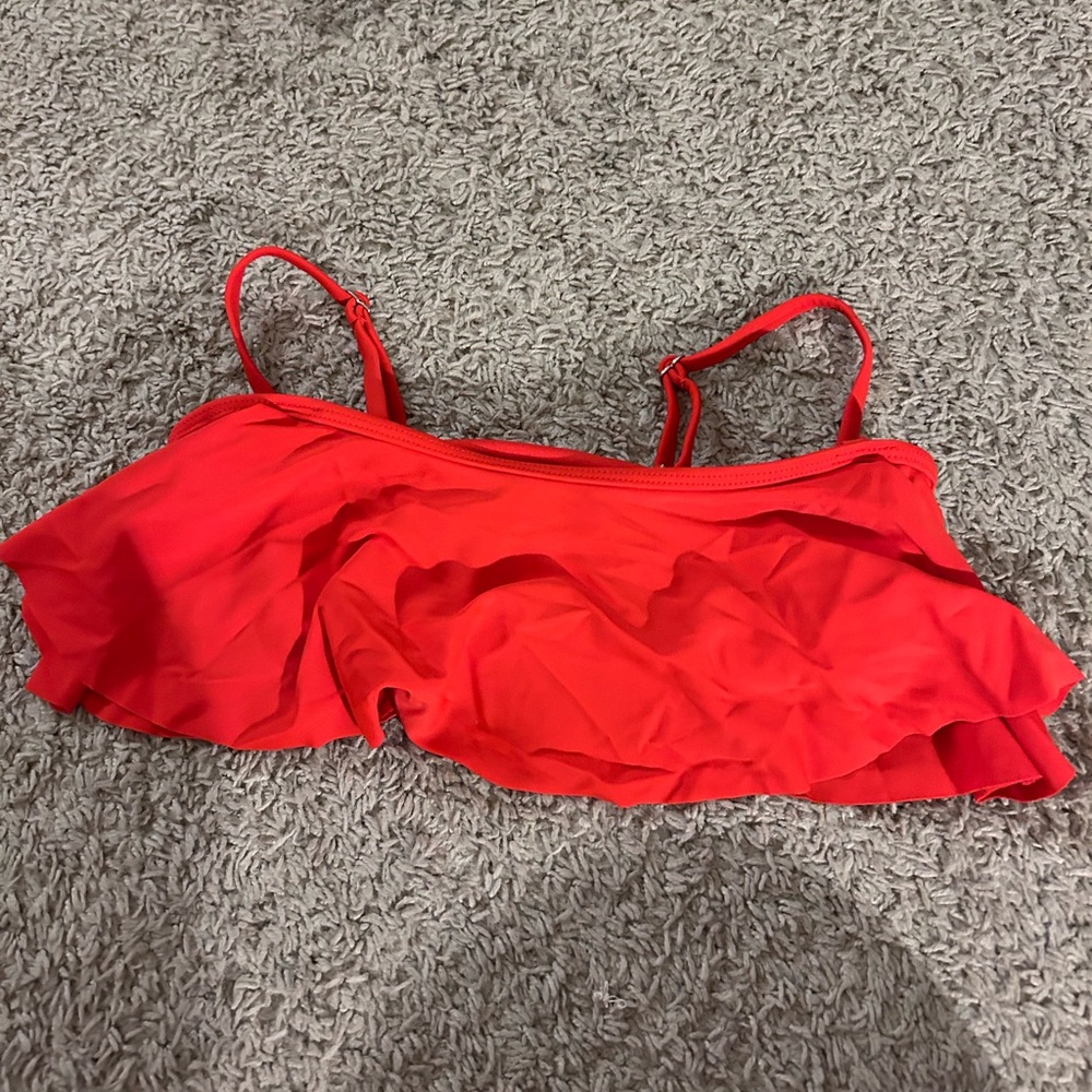 - Red swimsuit top! Size Junior medium!